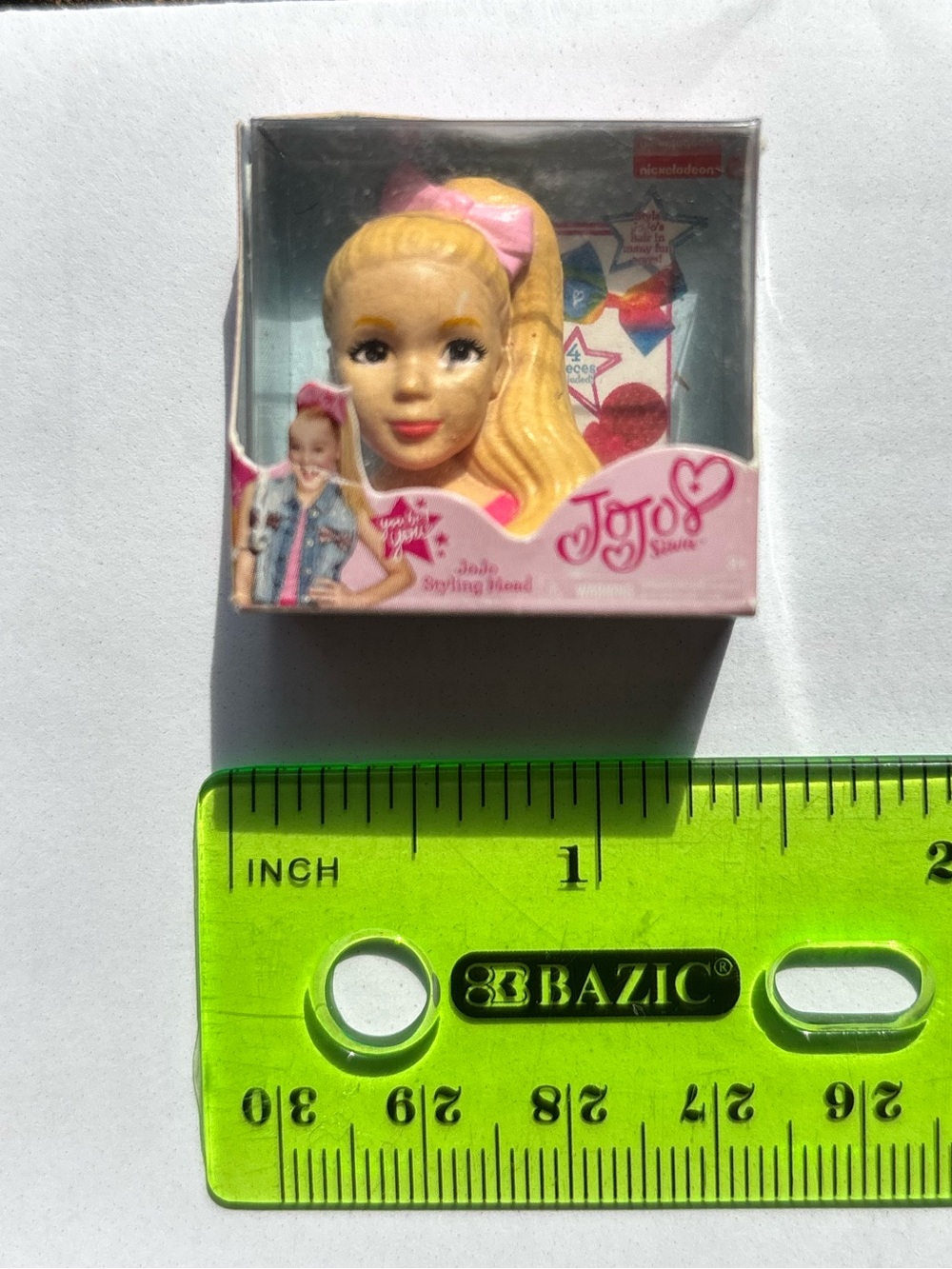 JoJo Siwa Mini Brands Blonde Styling Head with Pink Bow NIB